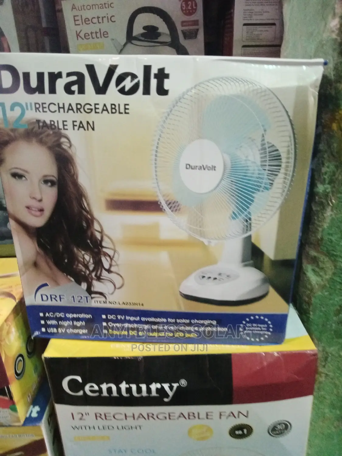 12" Rechargeable Fan