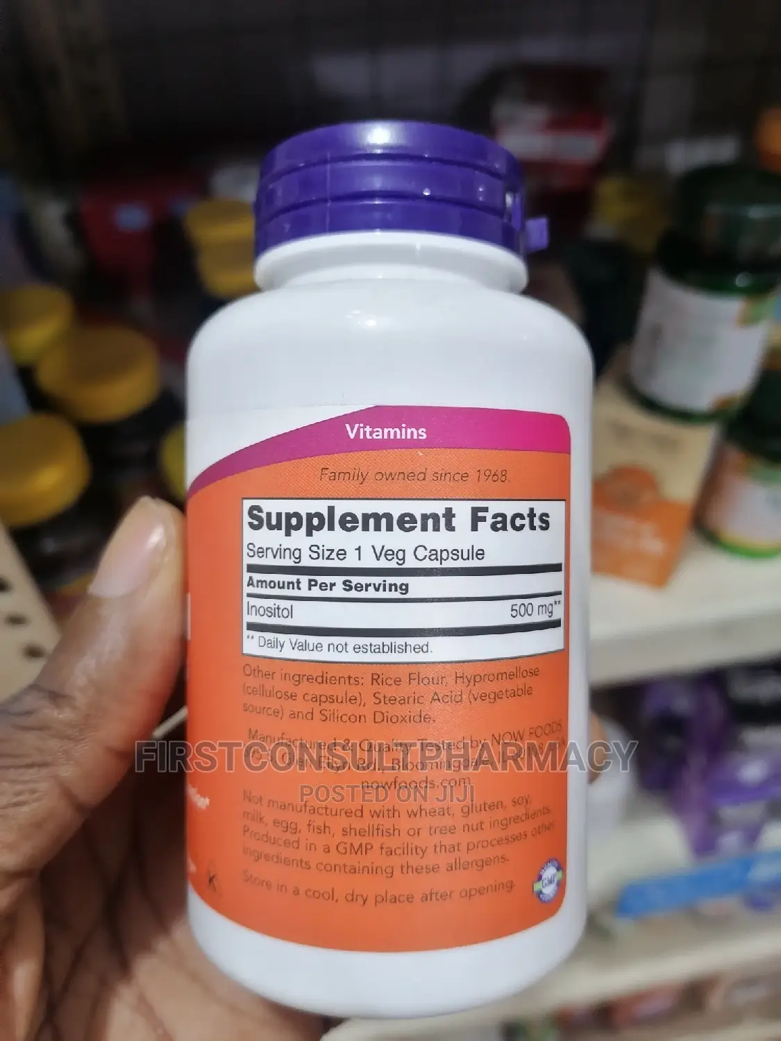 Now Inositol 500mg X 100