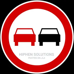 Portable No Overtaking All Vehicles Road Sign