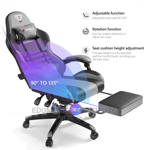Furgle Pro Series Gaming Chair With Footrest - Gray