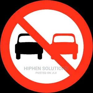 Traffic Sign Car Warning Sign Overtaking