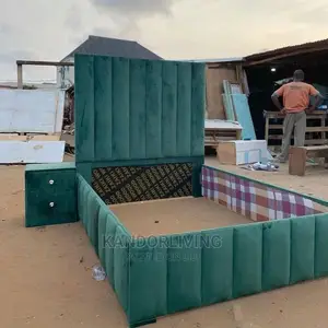 High Headboard 4.5 by 6 Padded Bedframe