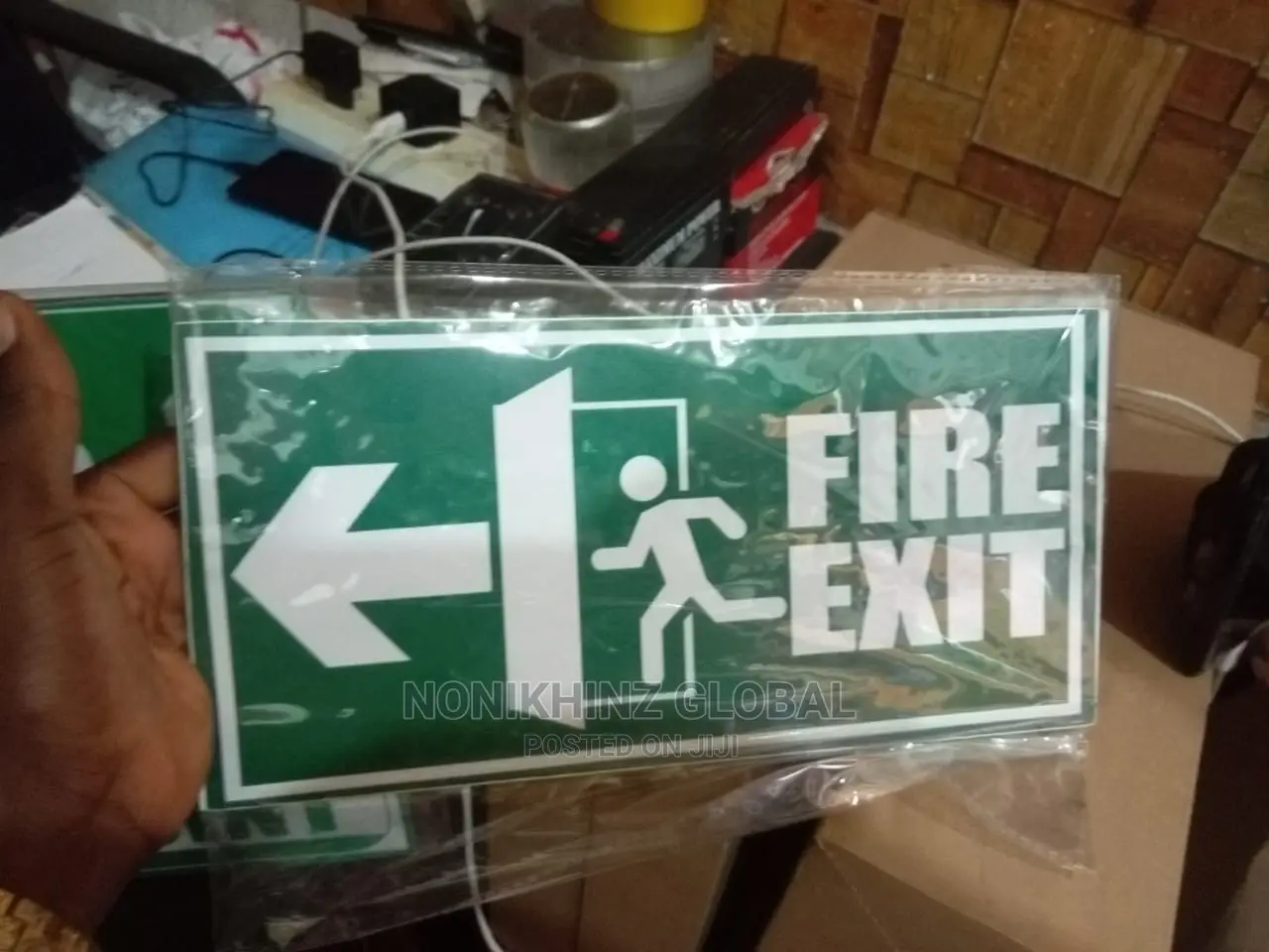 Fire Exit Emergency LED Sihn L LED