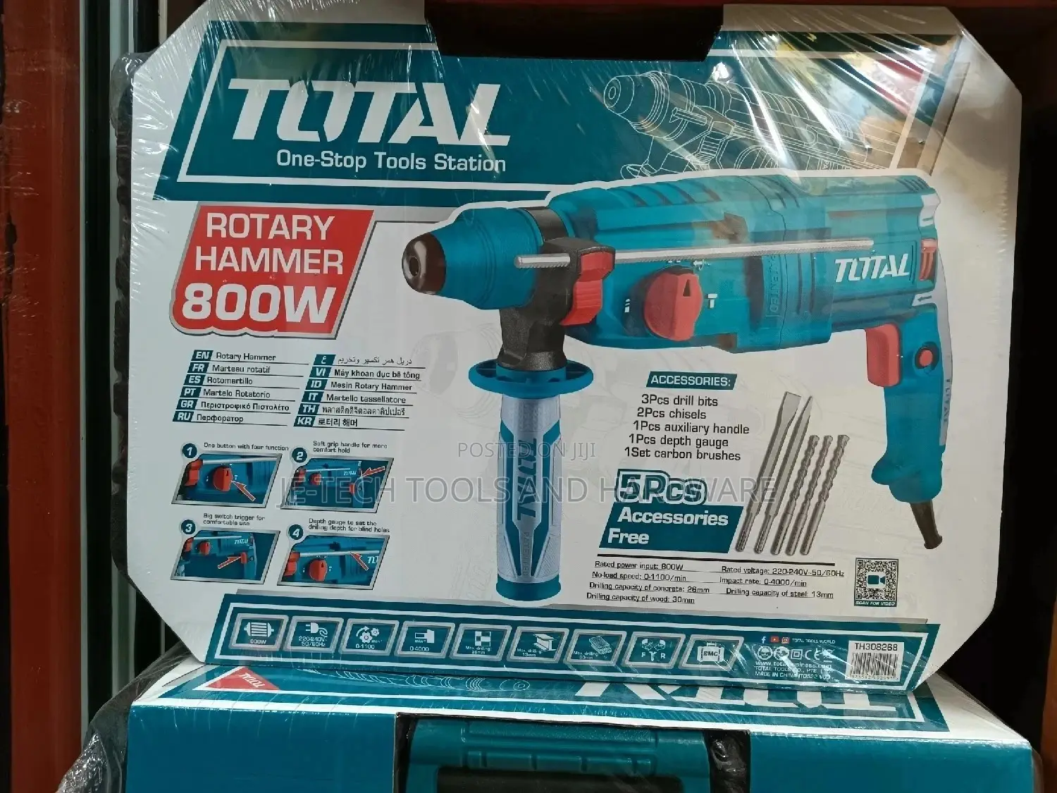 800w Total Rotary Hammer