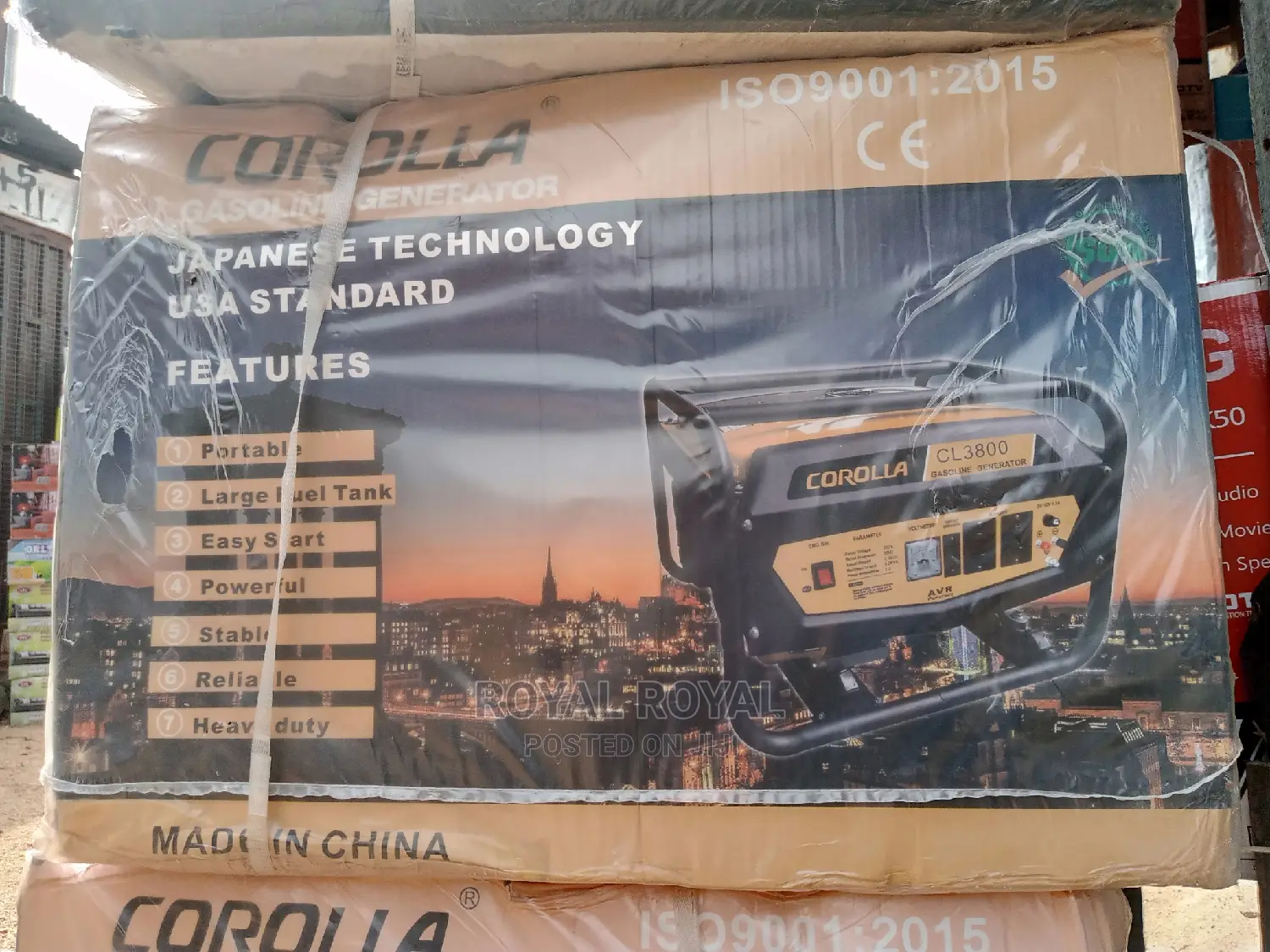 Standard Corolla 3kva Max Manual Start Generator- CL3800
