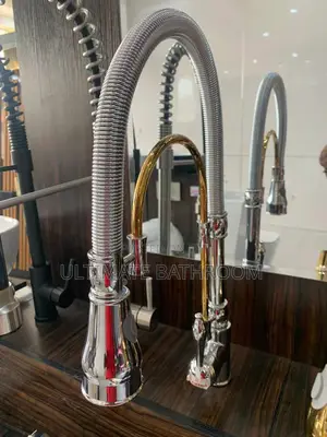 High Quality Silver And Gold Kitchen Mixer Tap