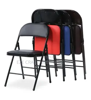 Cushioned Foldable Visitor's Chair