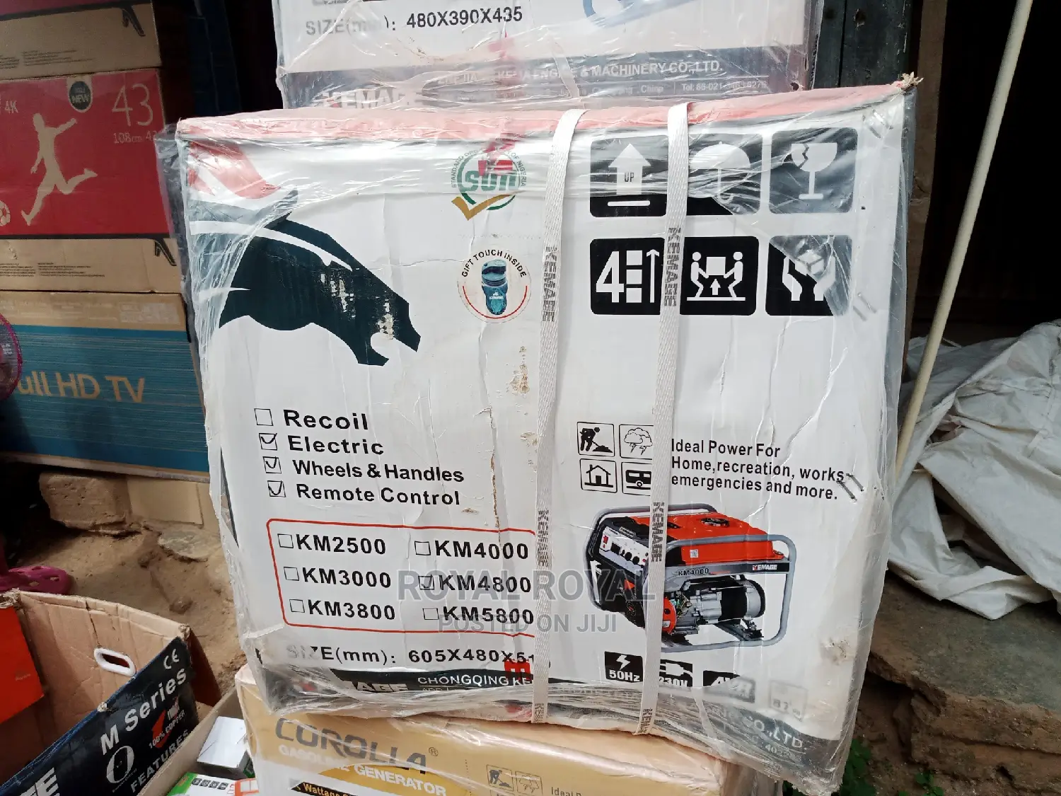 World Class Kemage 3kva 100% Copper Key Starter Generator