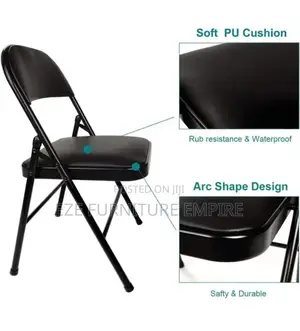 Cushioned Foldable Visitor's Chair