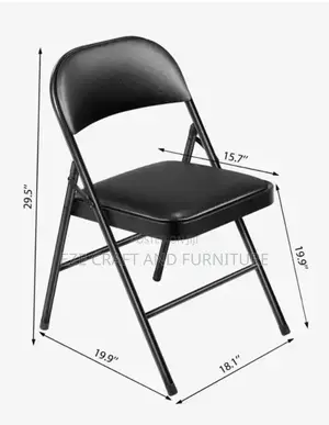 Cushioned Foldable Visitor's Chair