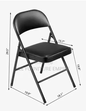 Cushioned Foldable Visitor's Chair