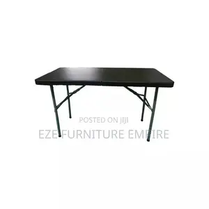 4feet Black Foldable Plastic Table