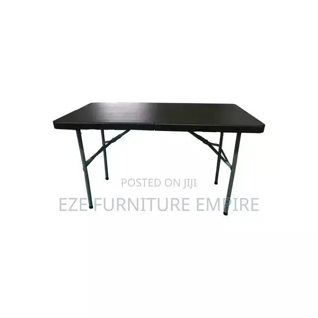 4feet Black Foldable Plastic Table