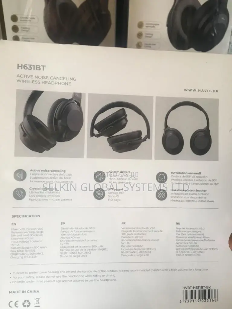 Havit Bluetooth Noise Cancelling Wireless Headset