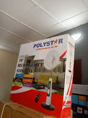 Polystar 18'' Stand Fan Rechargeable