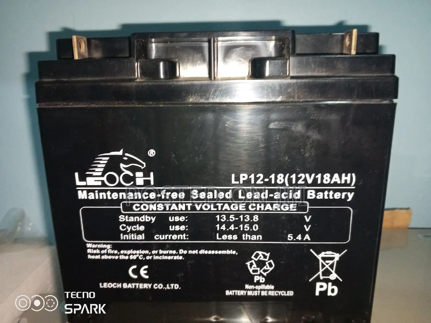 LEOCH 18ah 12v Deep Cycle Ups Battery
