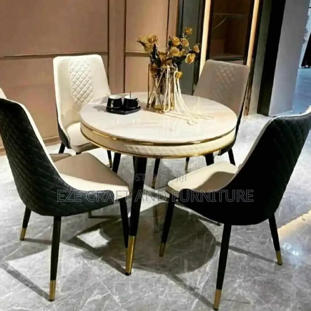 Marble Dinner Set by 4 Seaters