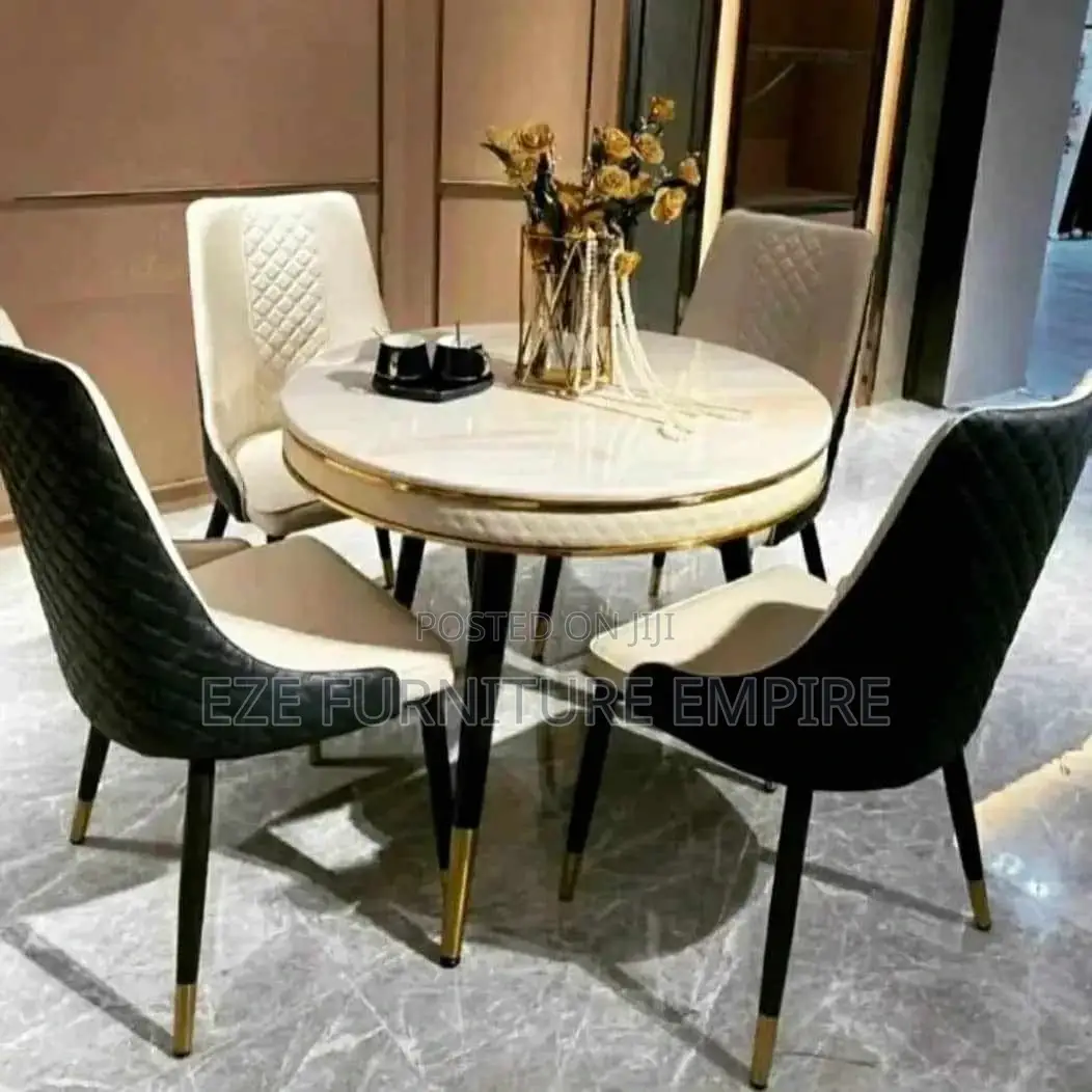 Marble Dinner Set by 4 Seaters