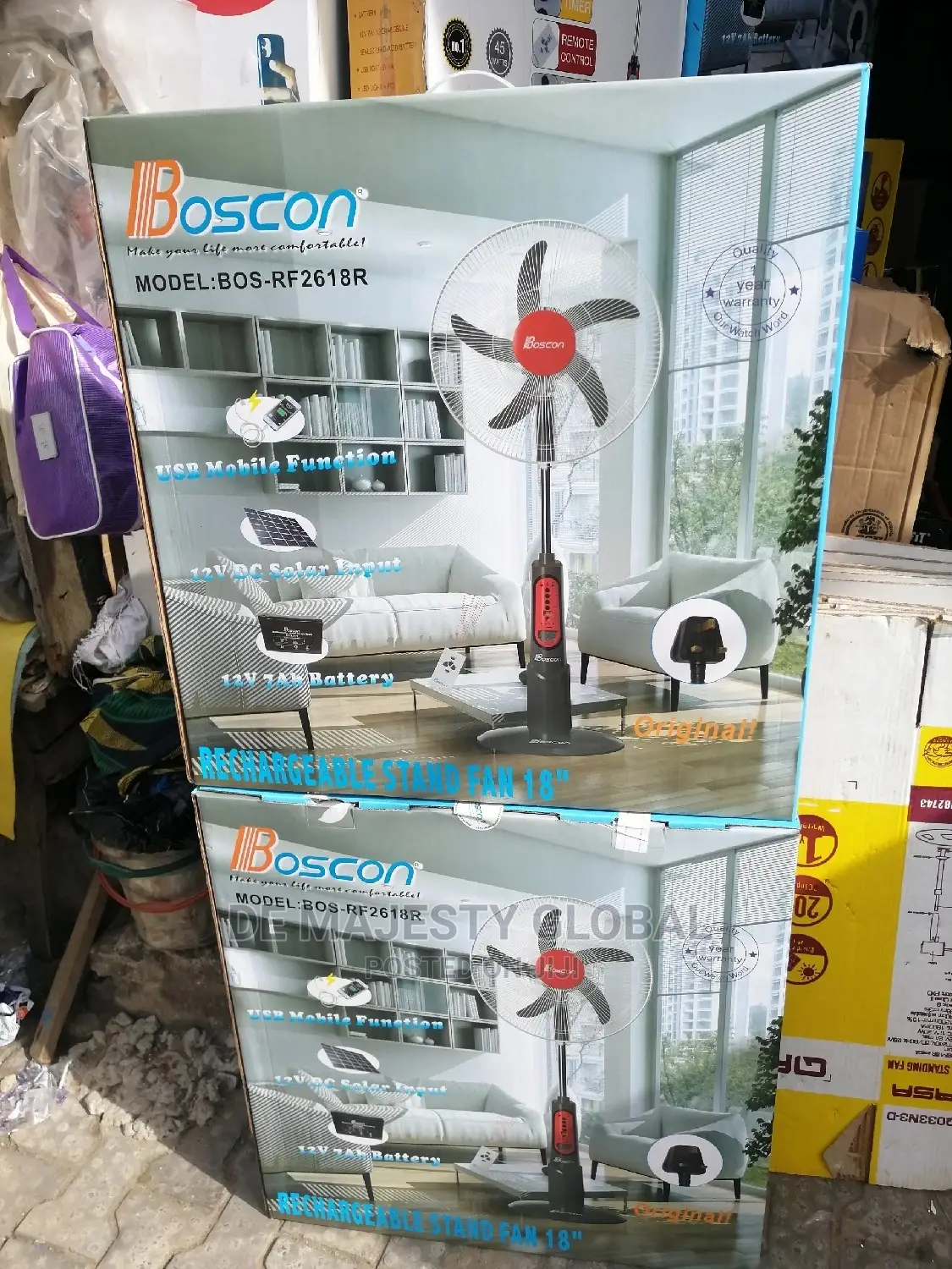 Boscon18" Rechargeable Fan