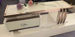 Portable Glass Tv Stand