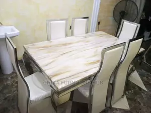 Set of Dining Table With 6 Chairs