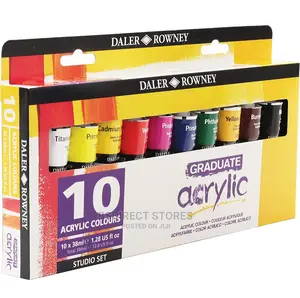 Daler Rowney Graduate Acrylic Studio Selection Set 10 X 38ml
