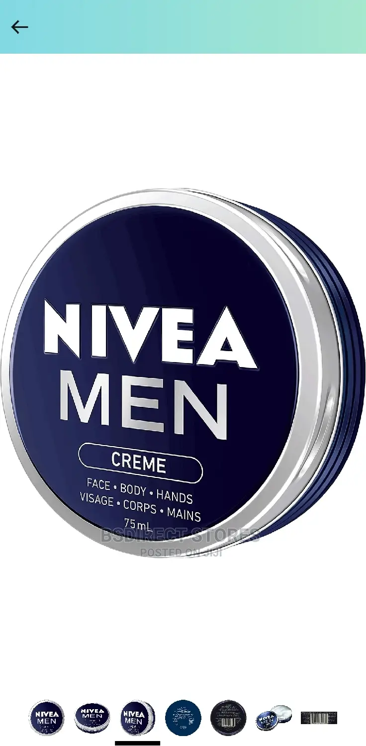 Nivea 75ml Men's 3-in-1 Moisturising Cream Face Hand Body