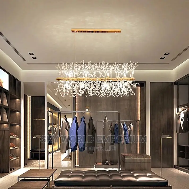 Rectangular Fireworks Chandelier