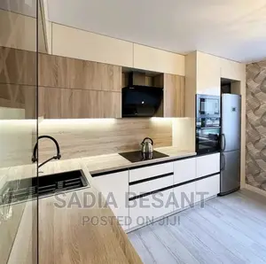 Modern Kitchen Cabinet With Accessories
