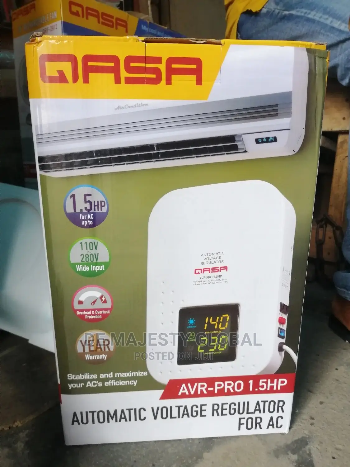 Qasa 1.5hp Wall Mount Stabilizer for Ac