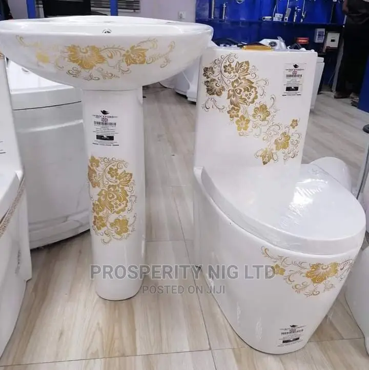 White and Gold WC