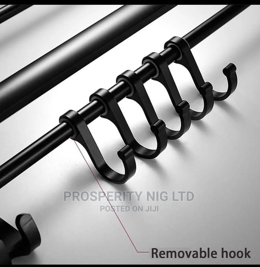 Black Multiple Towel Hanger