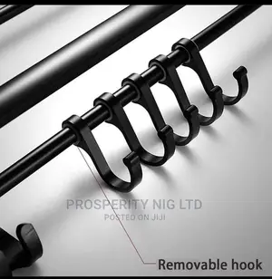 Black Multiple Towel Hanger
