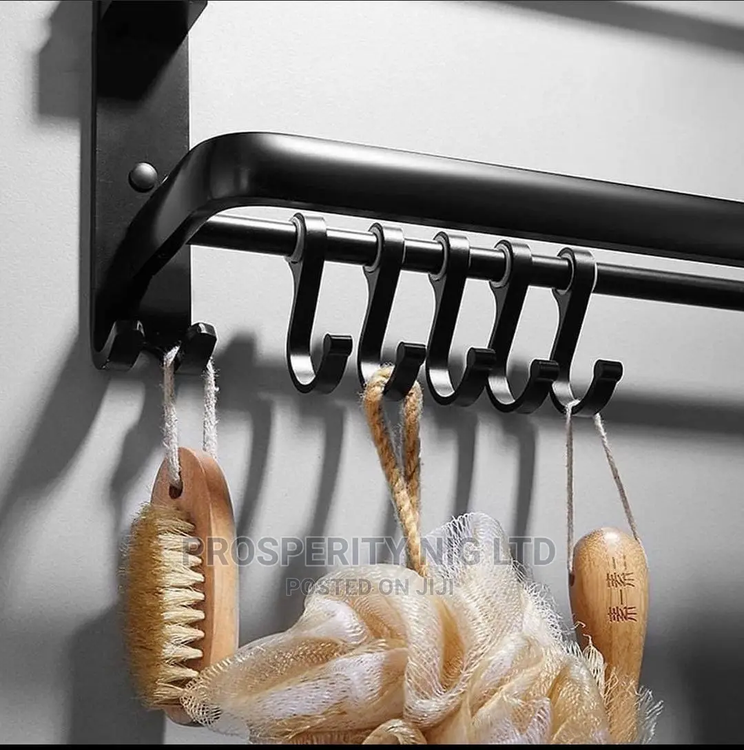 Black Multiple Towel Hanger