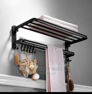 Black Multiple Towel Hanger