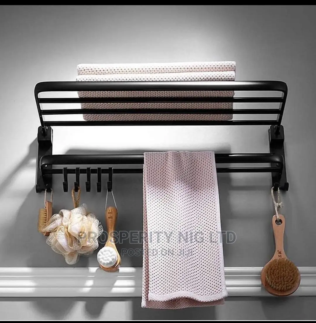 Black Multiple Towel Hanger