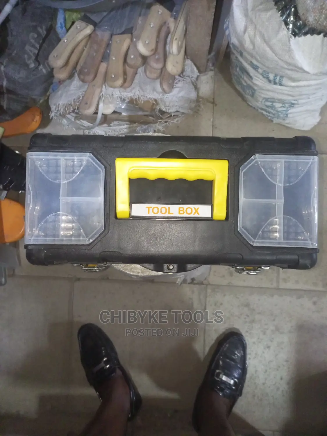 14" Plastic Metal Empty Tools Box