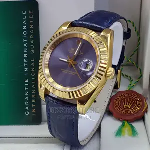 Original ROLEX DATE JUST Leather Strap Available in Store