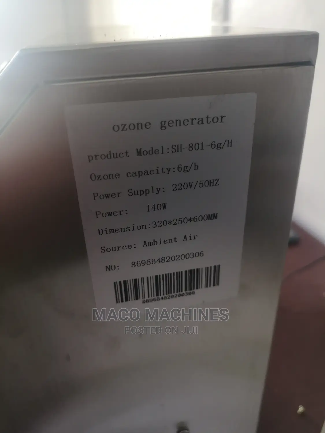 Ozone Generator Purification