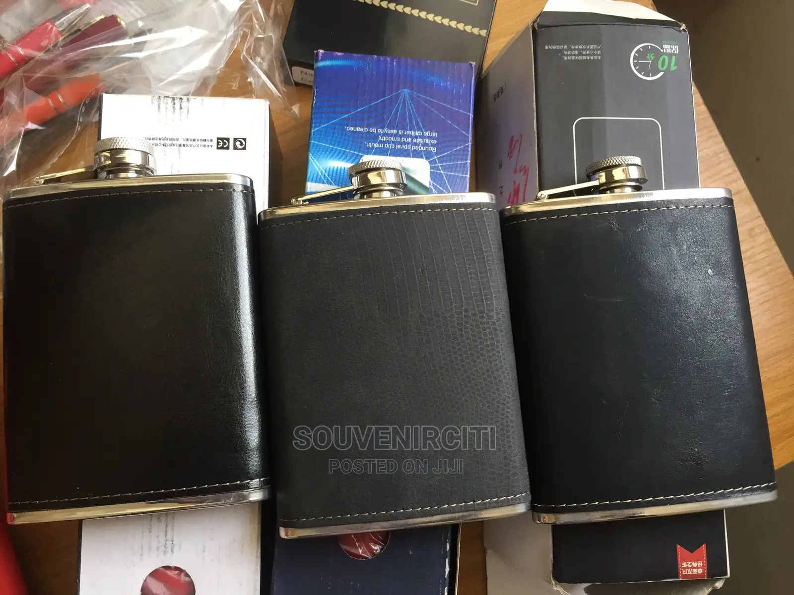 Leather Alcohol Hip Flasks