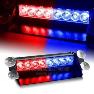 Blue And Red Emergency Strobe Lights