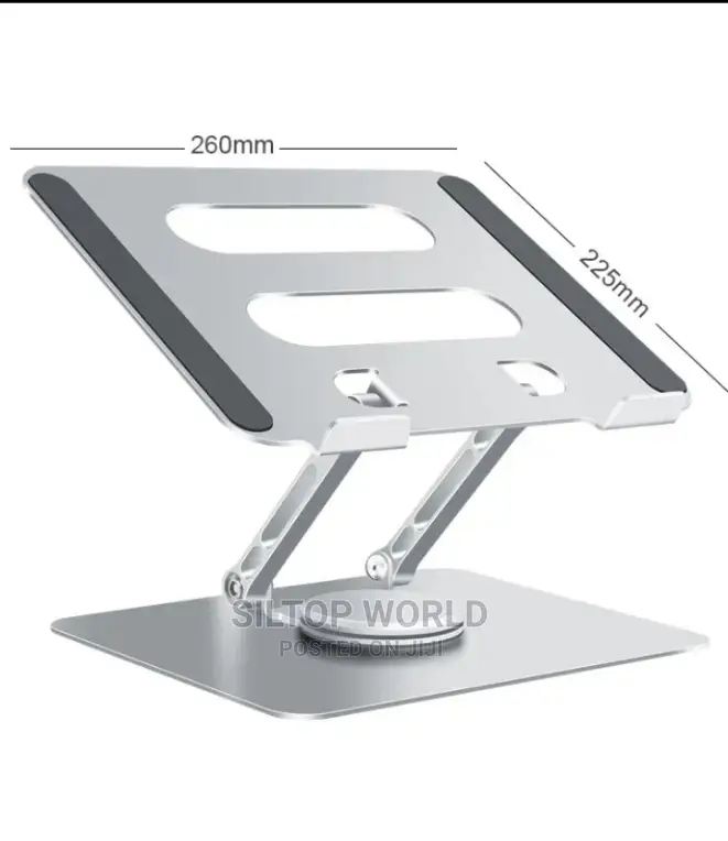 Aluminum Adjustable Laptop Stand 360 Rotating Base