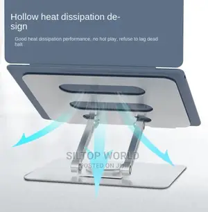 Aluminum Adjustable Laptop Stand 360 Rotating Base