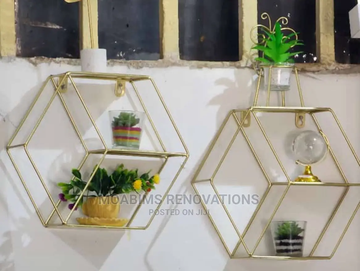 Metal Hexagon Shelf
