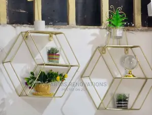 Metal Hexagon Shelf