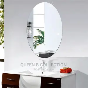 3D Acrylic Oval Adhesive Mirror