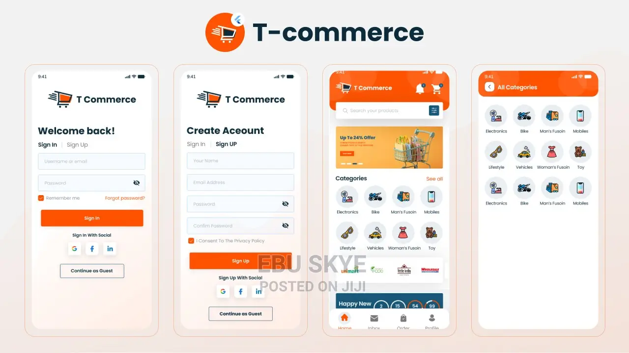 Website and Mobile App With Flutter Template