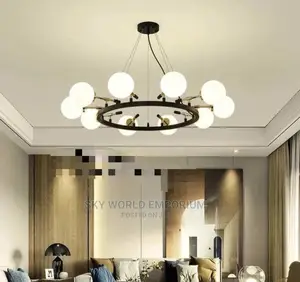 White Glass Chandelier