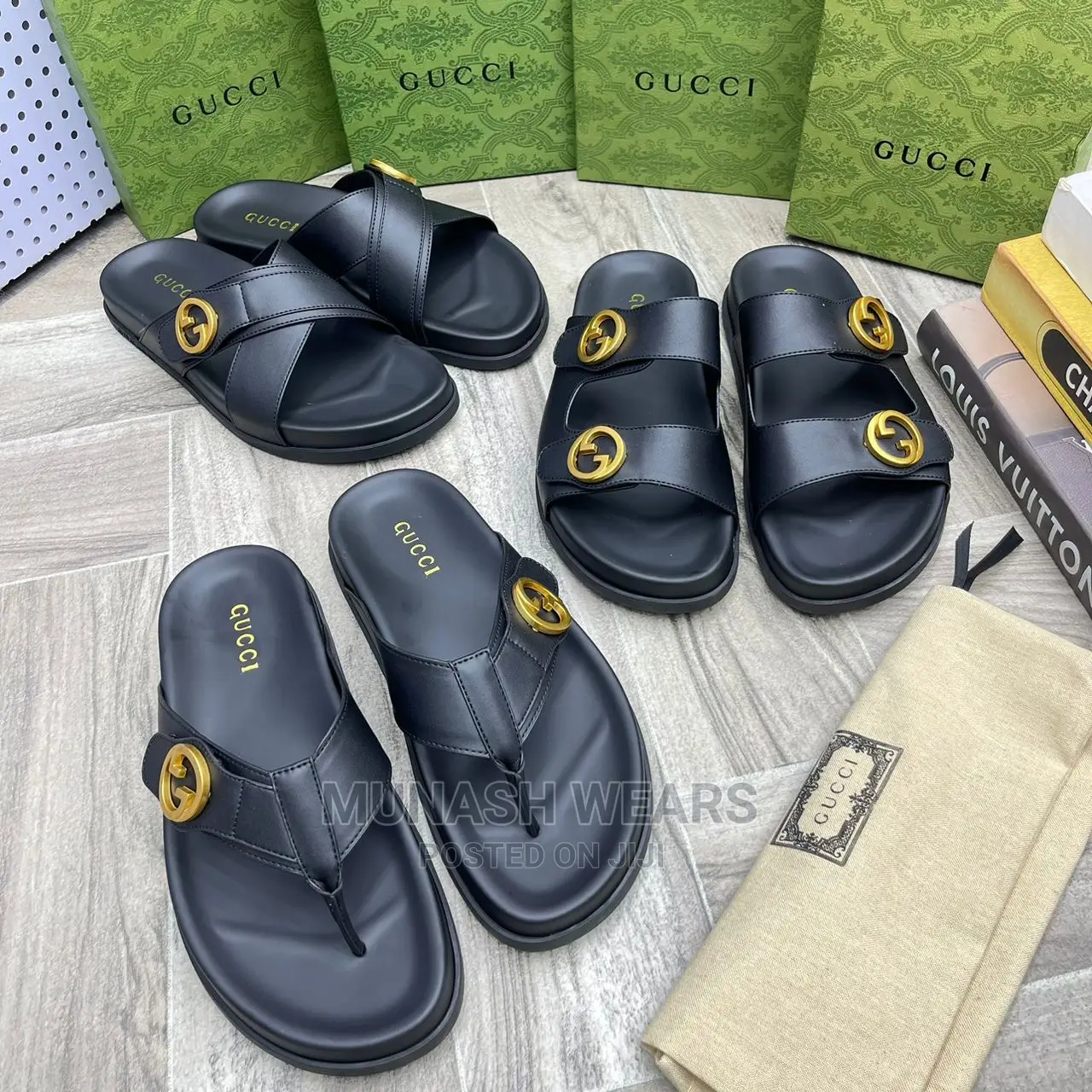 Gucci Leather Slipers