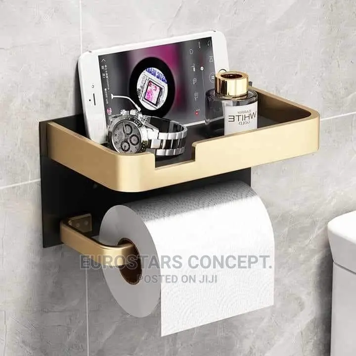 Black an Gold Tissue Holder